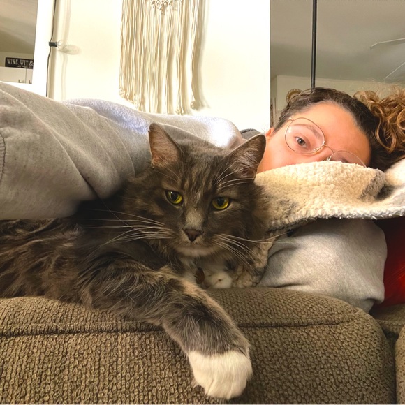 SEND ME AN OFFER. Just a girl and her cat, trying to live more minimally. - Picture 1 of 1